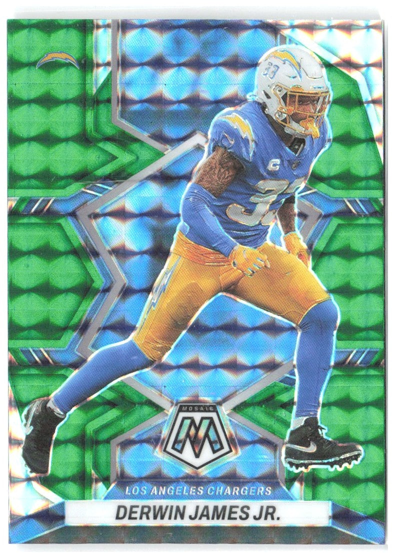 Derwin James Jr. Panini Mosaic - Mosaic Green 231 2022 Los Angeles Chargers