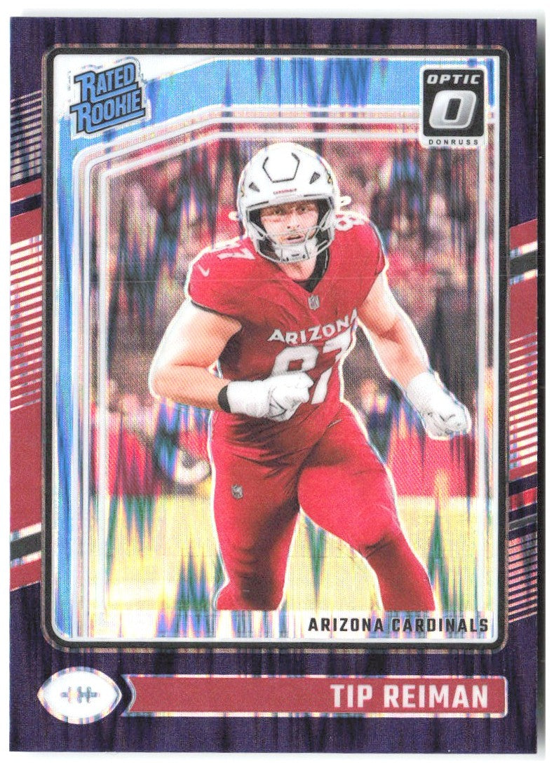 Tip Reiman Donruss Optic - Purple Shock 292 2024 Arizona Cardinals
