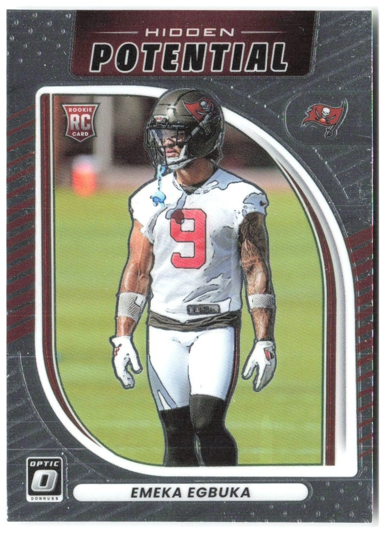Emeka Egbuka Donruss Optic - Hidden Potential 15 2025 Tampa Bay Buccaneers