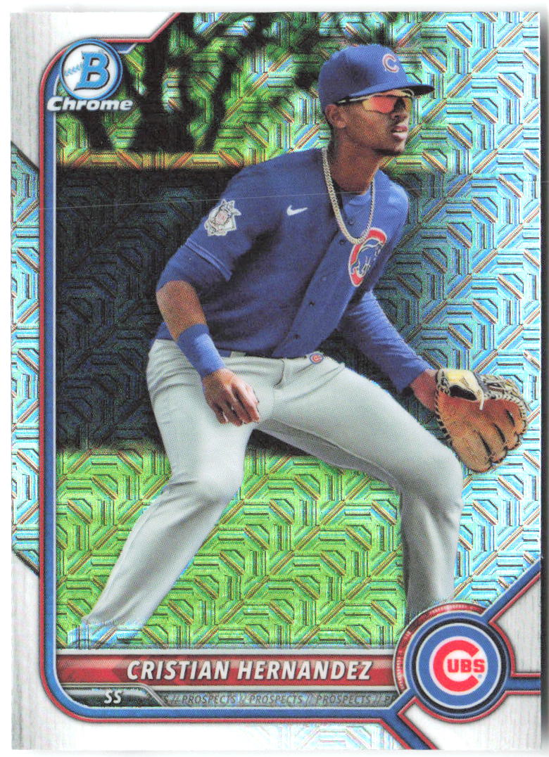 Cristian Hernandez Bowman - Chrome Prospects Mojo Refractors BCP-66 2022 Cubs