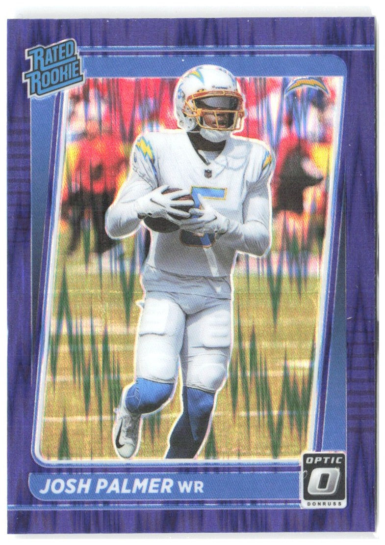 Josh Palmer Donruss Optic - Purple Shock 229 2021 Los Angeles Chargers
