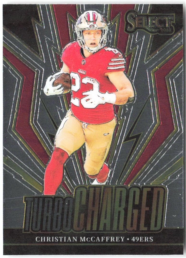 Christian McCaffrey Panini Select Turbocharged TUR-CMC 2023 San Francisco 49ers