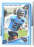 Kalel Mullings Donruss Optic - Holo 262 2025 Tennessee Titans