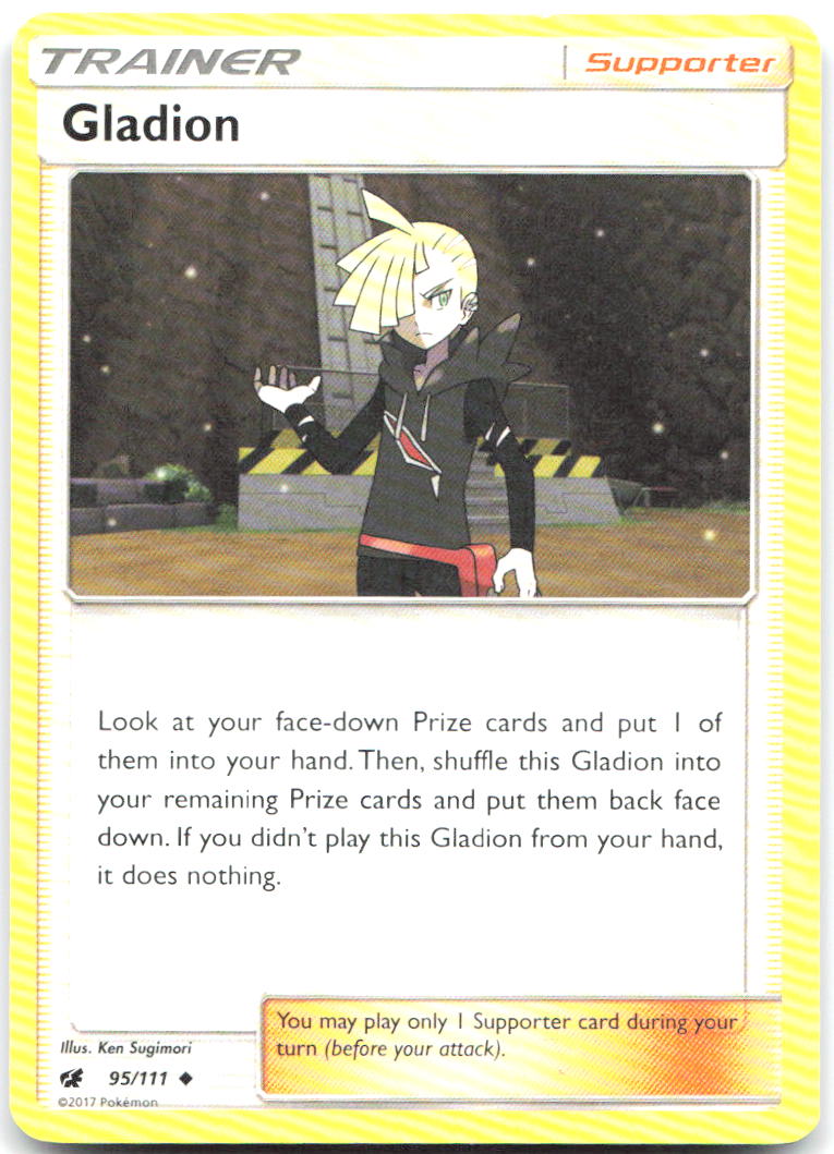 Gladion Uncommon SM Crimson Invasion 95/111 LP Ken Sugimori