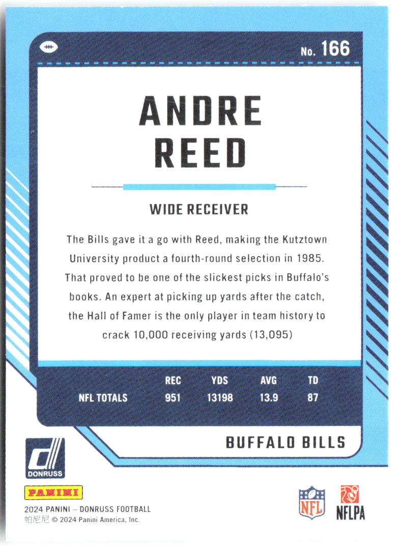 Andre Reed Donruss 166 2024 Buffalo Bills