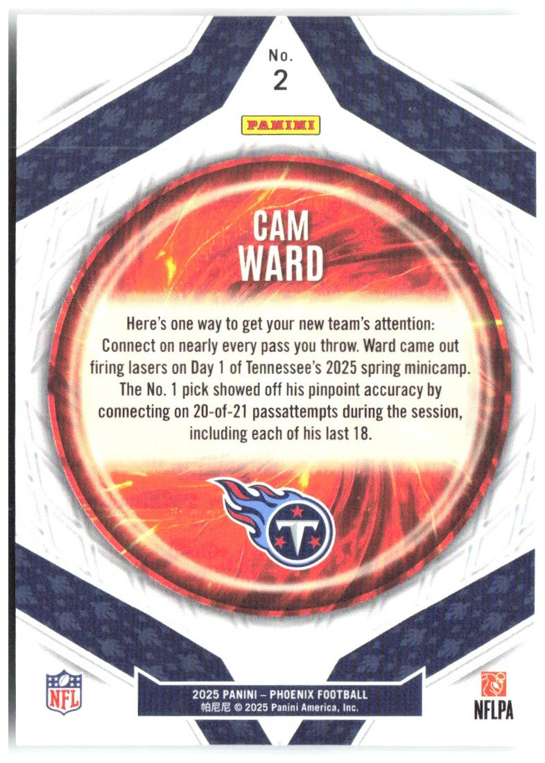 Cam Ward Panini Phoenix - Paragon 2 2025 Tennessee Titans