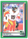 Nik Bonitto Donruss - Press Proofs Green 300 2025 Denver Broncos