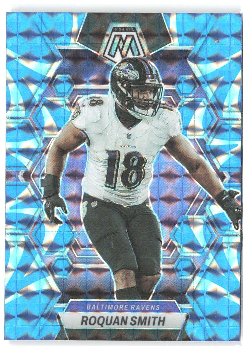 Roquan Smith Panini Mosaic - Reactive Blue Mosaic 16 2023 Baltimore Ravens
