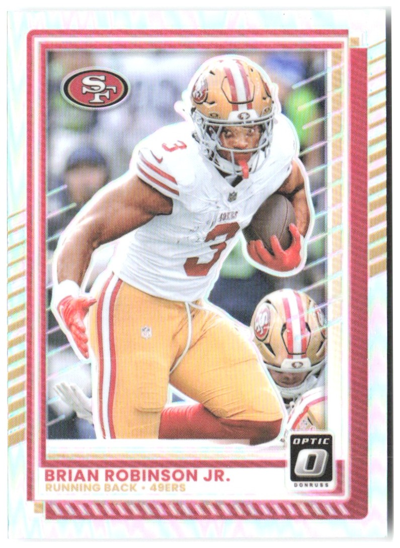 Brian Robinson Jr. Donruss Optic - Holo 25 2025 San Francisco 49ers