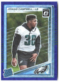 Jihaad Campbell Donruss - Optic Rated Rookies Preview Blue Scope 343 2025 Eagles