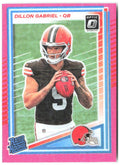Dillon Gabriel Donruss Optic - Pink 263 2025 Cleveland Browns