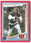 Shemar Stewart Donruss Optic Rated Rookies Red Wave 393 2025 Cincinnati Bengals