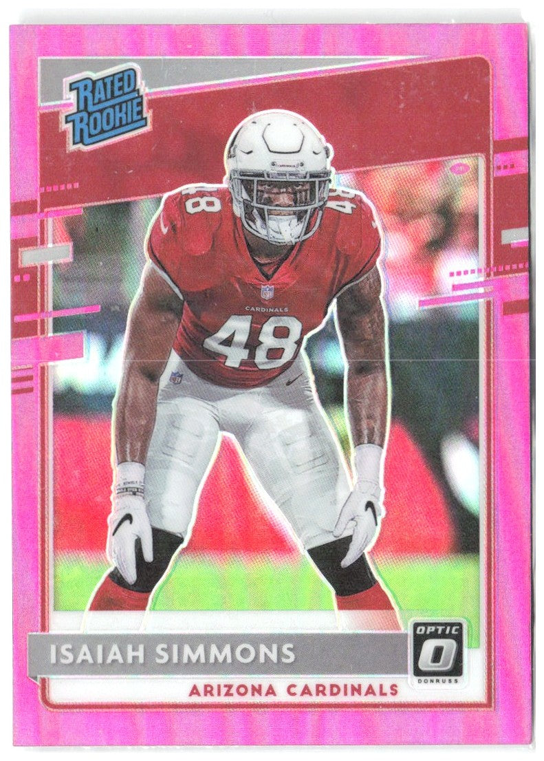 Isaiah Simmons Donruss Optic - Pink 199 2020 Arizona Cardinals