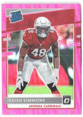 Isaiah Simmons Donruss Optic - Pink 199 2020 Arizona Cardinals