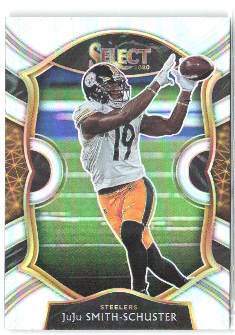 JuJu Smith-Schuster Panini Select - Silver Prizm 40 2020 Pittsburgh Steelers