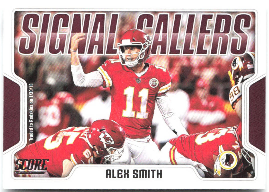 Alex Smith Score - Signal Callers 15 2018 Washington Redskins