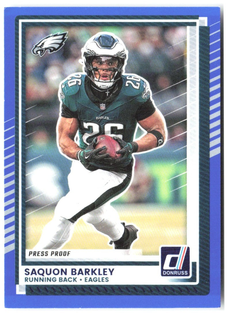 Saquon Barkley Donruss - Press Proofs Blue 20 2025 Philadelphia Eagles