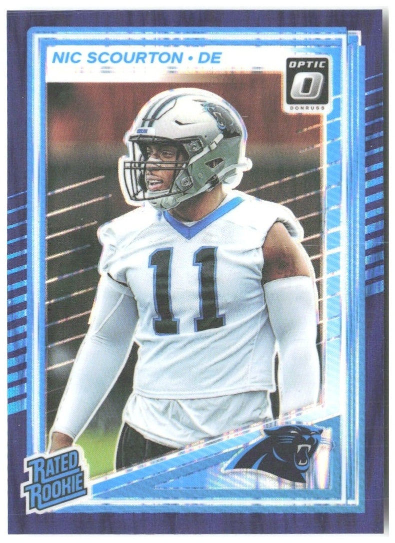 Nic Scourton Donruss Optic - Purple Shock 270 2025 Carolina Panthers