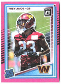 Trey Amos Donruss Optic - Pink 267 2025 Washington Commanders
