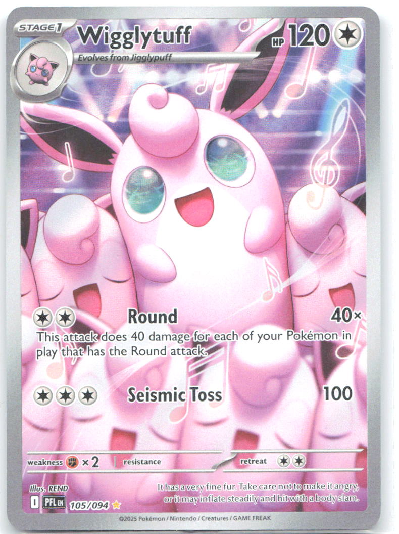 Wigglytuff Holo Illustration Rare ME02 Phantasmal Flames 105/094 NM Naoyo Kimura