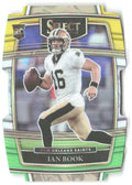 Ian Book Panini Select Green and Yellow Prizm Die Cut 79 2021 New Orleans Saints
