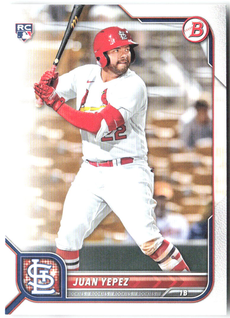 Juan Yepez Bowman 24 2022 St. Louis Cardinals RC