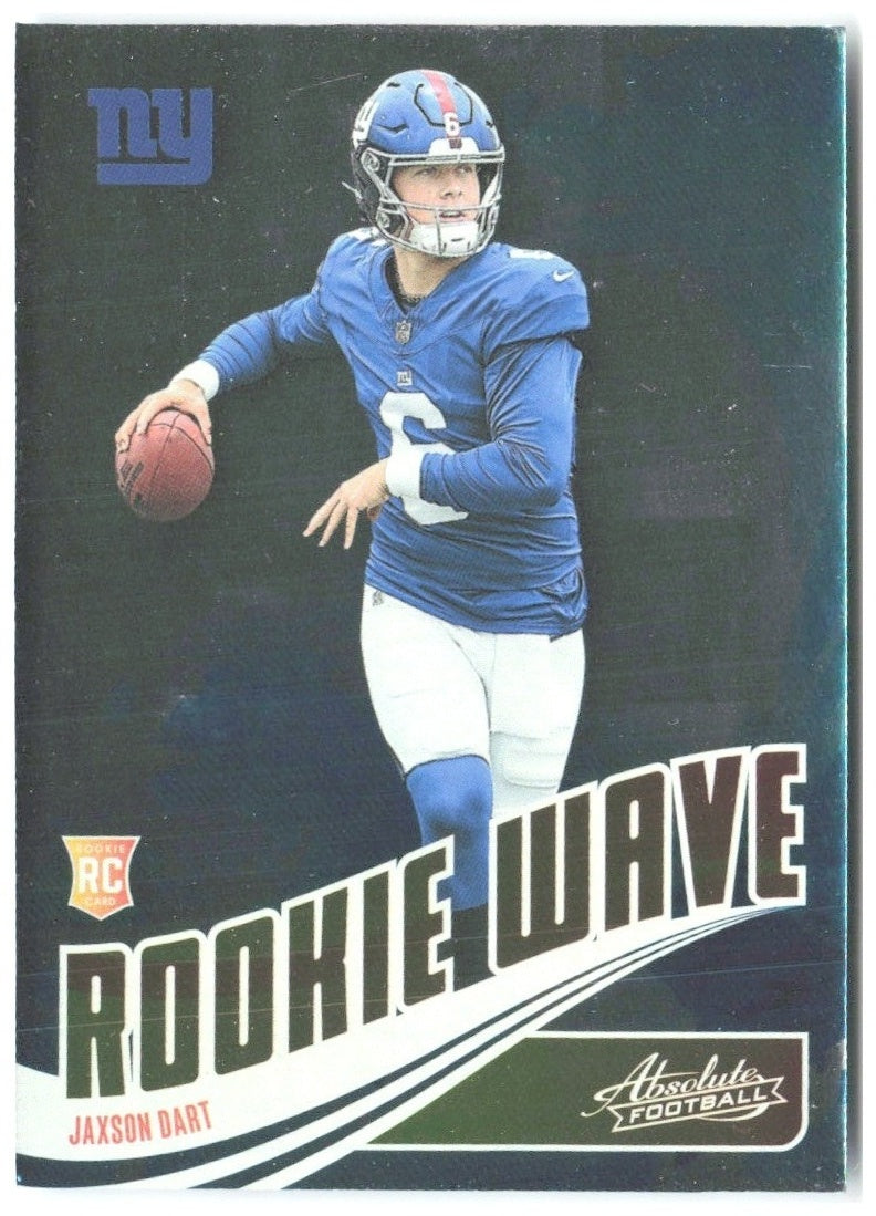 Jaxson Dart Panini Absolute - Rookie Wave RW-JDT 2025 New York Giants