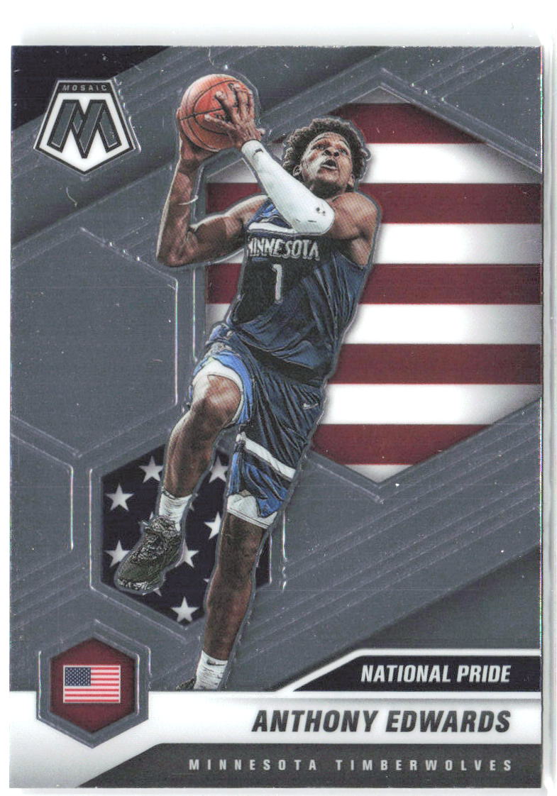 Anthony Edwards Panini Mosaic 252 2020-21 Minnesota Timberwolves