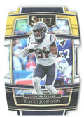 David Johnson Panini Select Black and Gold Prizm Die Cut 15 2021 Houston Texans