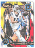 Adam Thielen Panini Select - Red & Yellow Prizm Shock 202 2024 Carolina Panthers