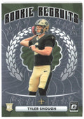 Tyler Shough Donruss Optic - Rookie Recruits 14 2025 New Orleans Saints