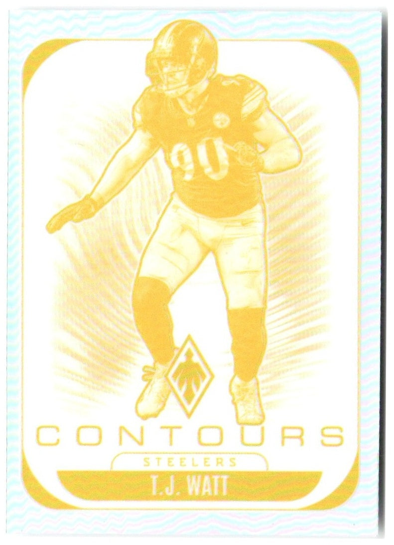 T.J. Watt Panini Phoenix - Contours 27 2025 Pittsburgh Steelers