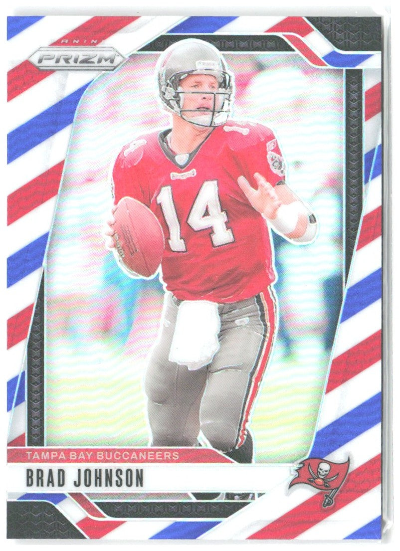 Brad Johnson Panini Prizm - Red White and Blue 274 2024 Tampa Bay Buccaneers