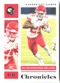 Clyde Edwards-Helaire Panini Chronicles 46 2020 Kansas City Chiefs RC