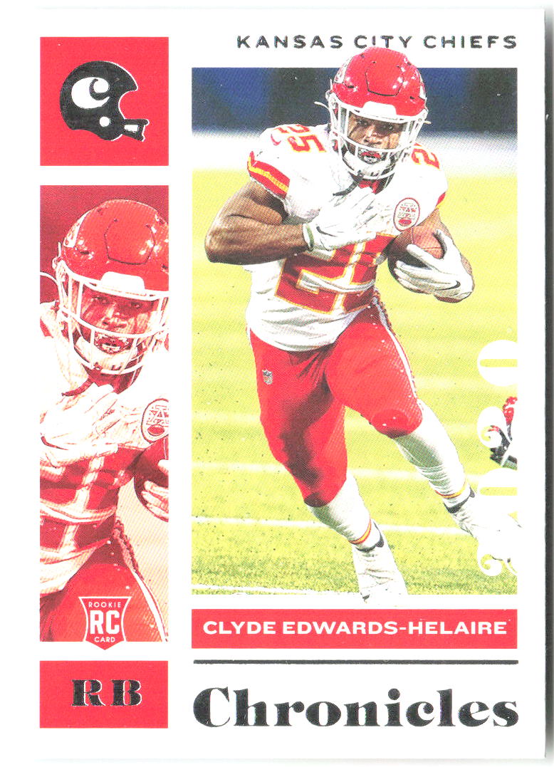 Clyde Edwards-Helaire Panini Chronicles 46 2020 Kansas City Chiefs RC