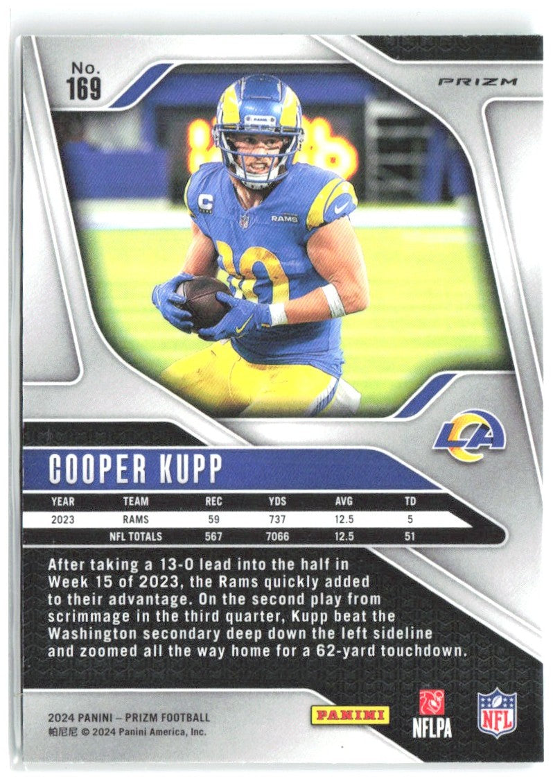 Cooper Kupp Panini Prizm - Green 169 2024 Los Angeles Rams