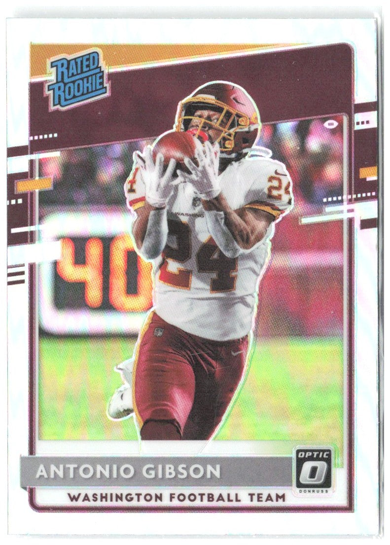 Antonio Gibson Donruss Optic - Holo 185 2020 Washington Football Team