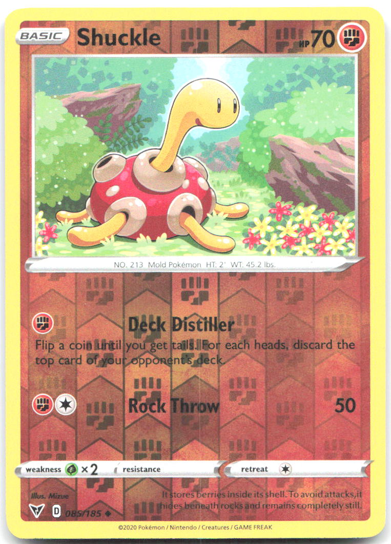Shuckle Reverse Holo Uncommon SWSH04 Vivid Voltage 085/185 NM Mizue