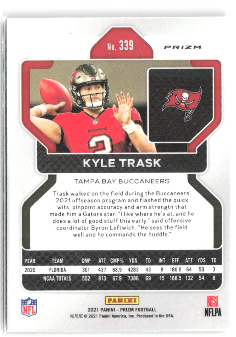 Kyle Trask Panini Prizm - Disco 339 2021 Tampa Bay Buccaneers