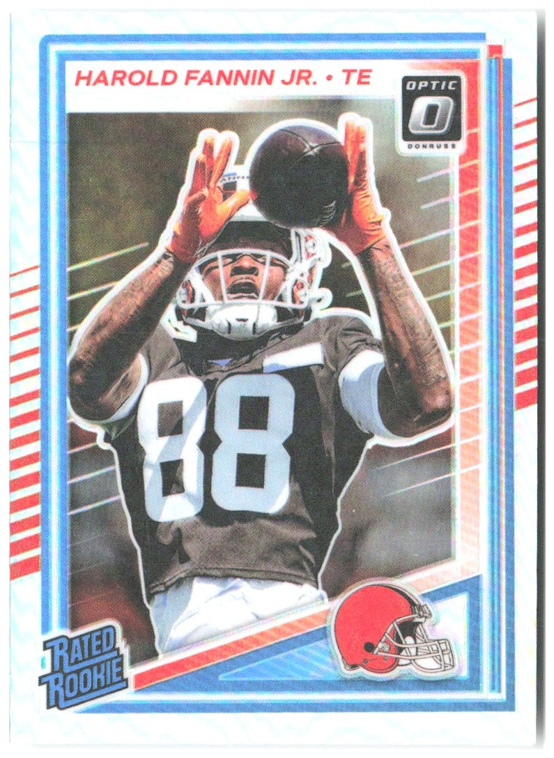 Harold Fannin Jr. Donruss Optic - Holo 284 2025 Cleveland Browns