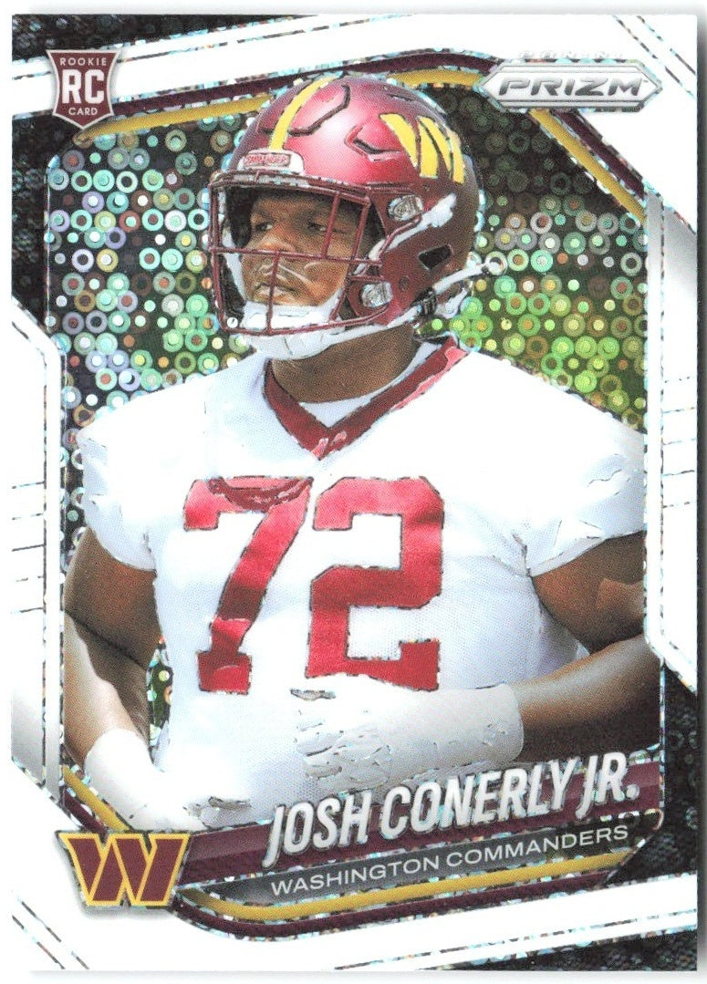 Josh Conerly Jr. Panini Prizm - White Disco 382 2025 Washington Commanders