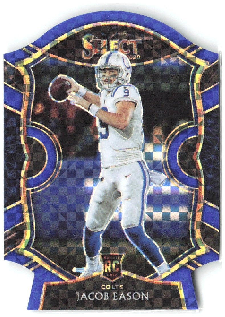 Jacob Eason Panini Select - Blue Prizm Die Cut 48 2020 Indianapolis Colts