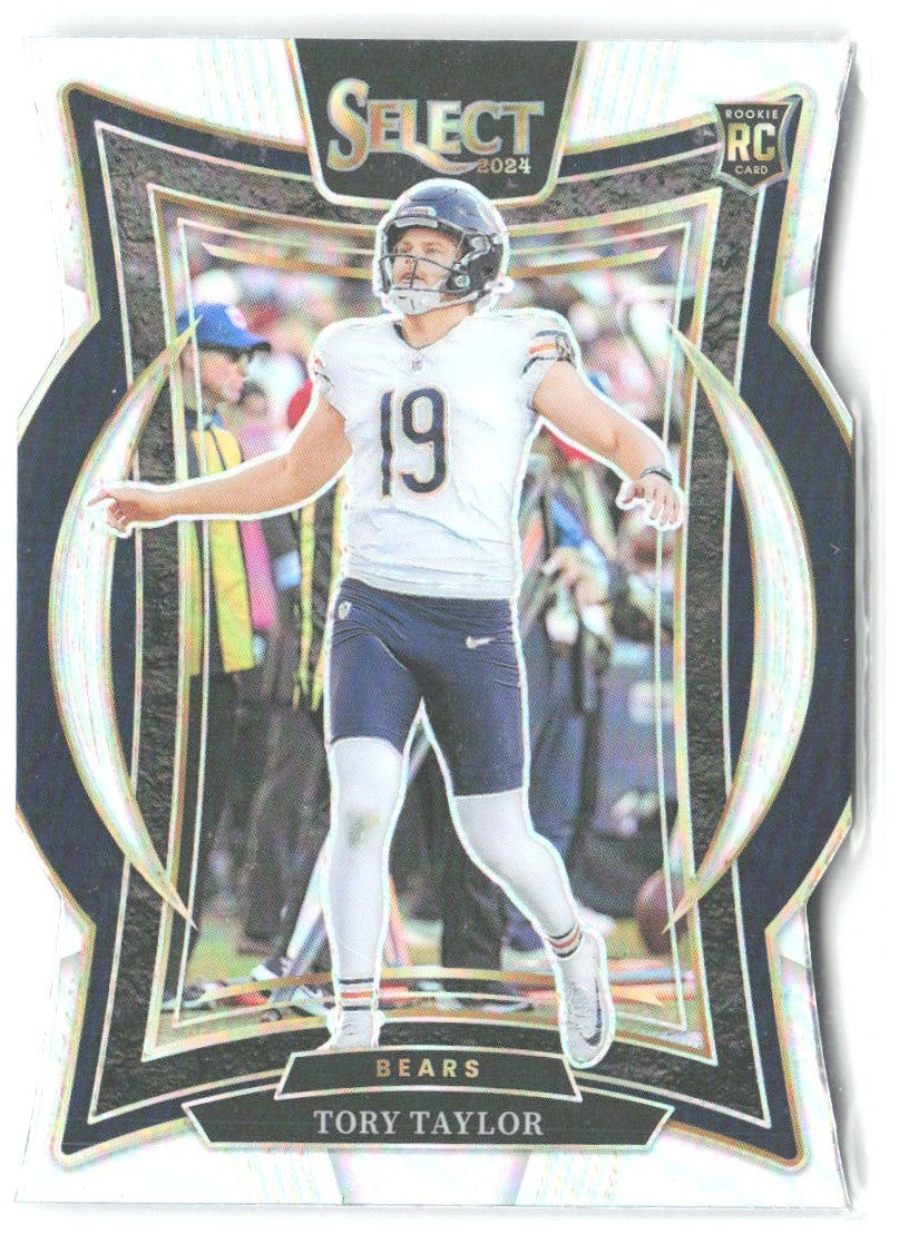 Tory Taylor Panini Select - Silver Prizm Die Cut 1 2024 Chicago Bears