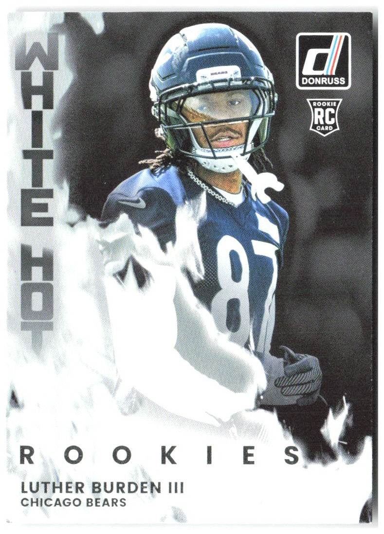 Luther Burden III Donruss - White Hot Rookies WHR-LTB 2025 Chicago Bears