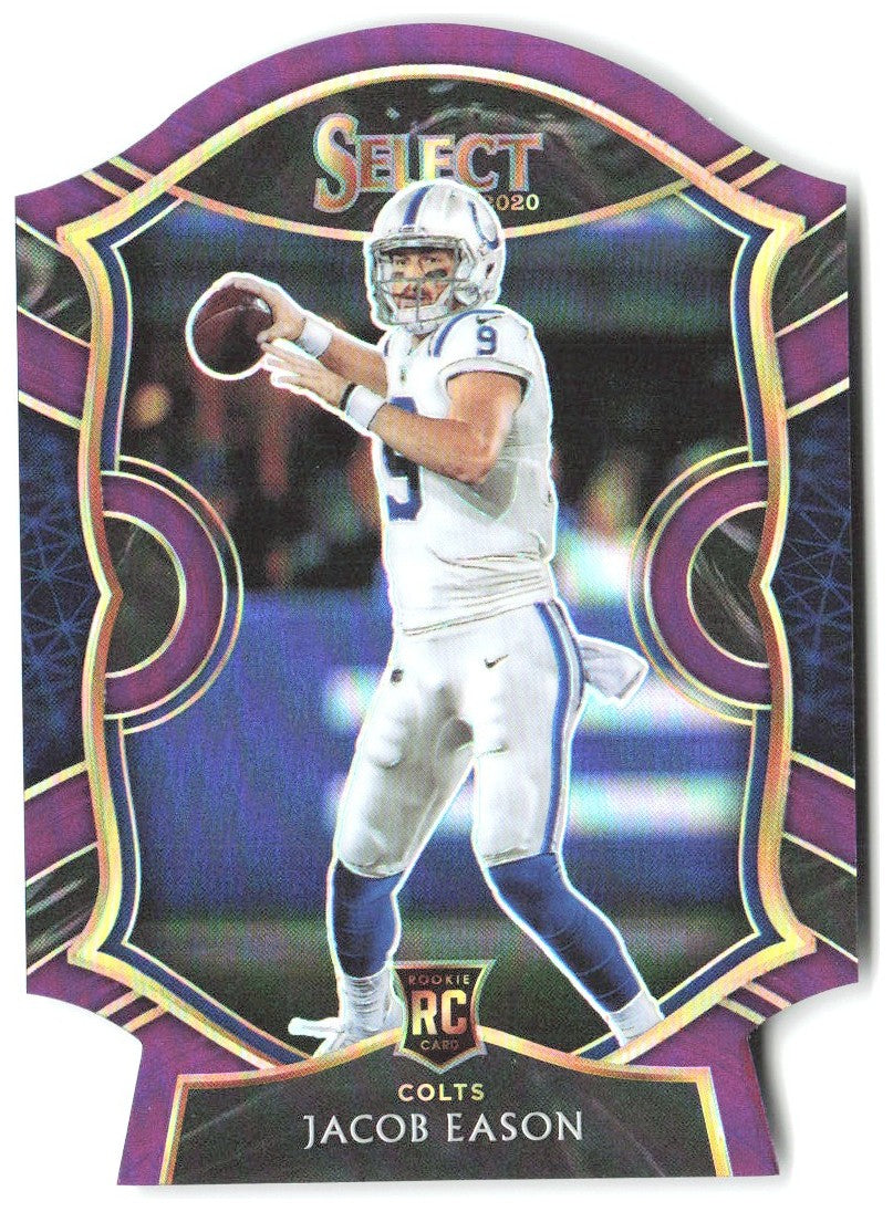 Jacob Eason Panini Select - Purple Prizm Die Cut 48 2020 Indianapolis Colts