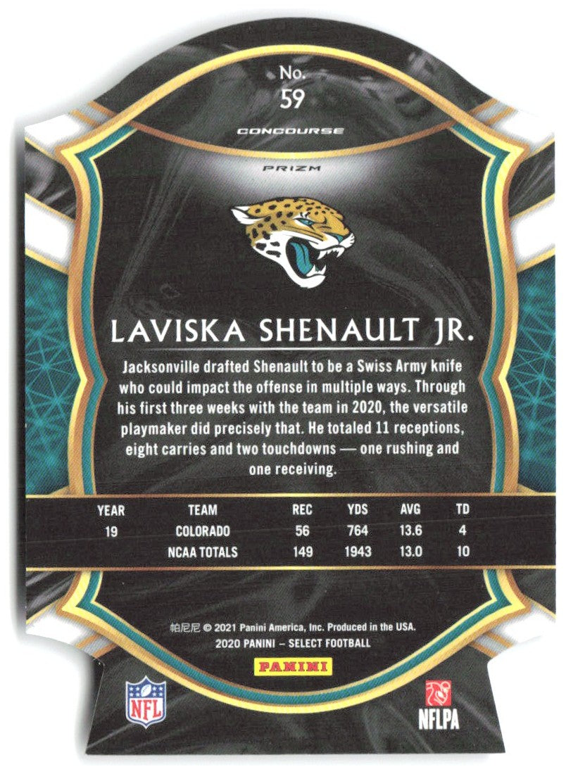 Laviska Shenault Jr. Select - Purple Prizm Die Cut 59 2020 Jacksonville Jaguars