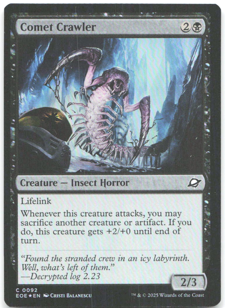 Comet Crawler Foil C Edge of Eternities 92 NM Cristi Balanescu