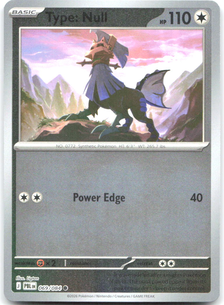 Type Null Reverse Holo Common ME05 Pitch Black 069/084 NM Ligton