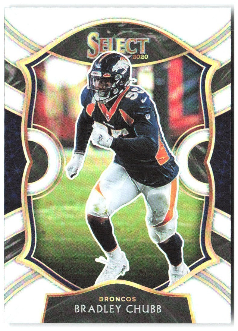 Bradley Chubb Panini Select - Silver Prizm 34 2020 Denver Broncos