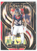 Derek Stingley Jr. Panini Select Black & Red Prizm Shock 149 2024 Houston Texans